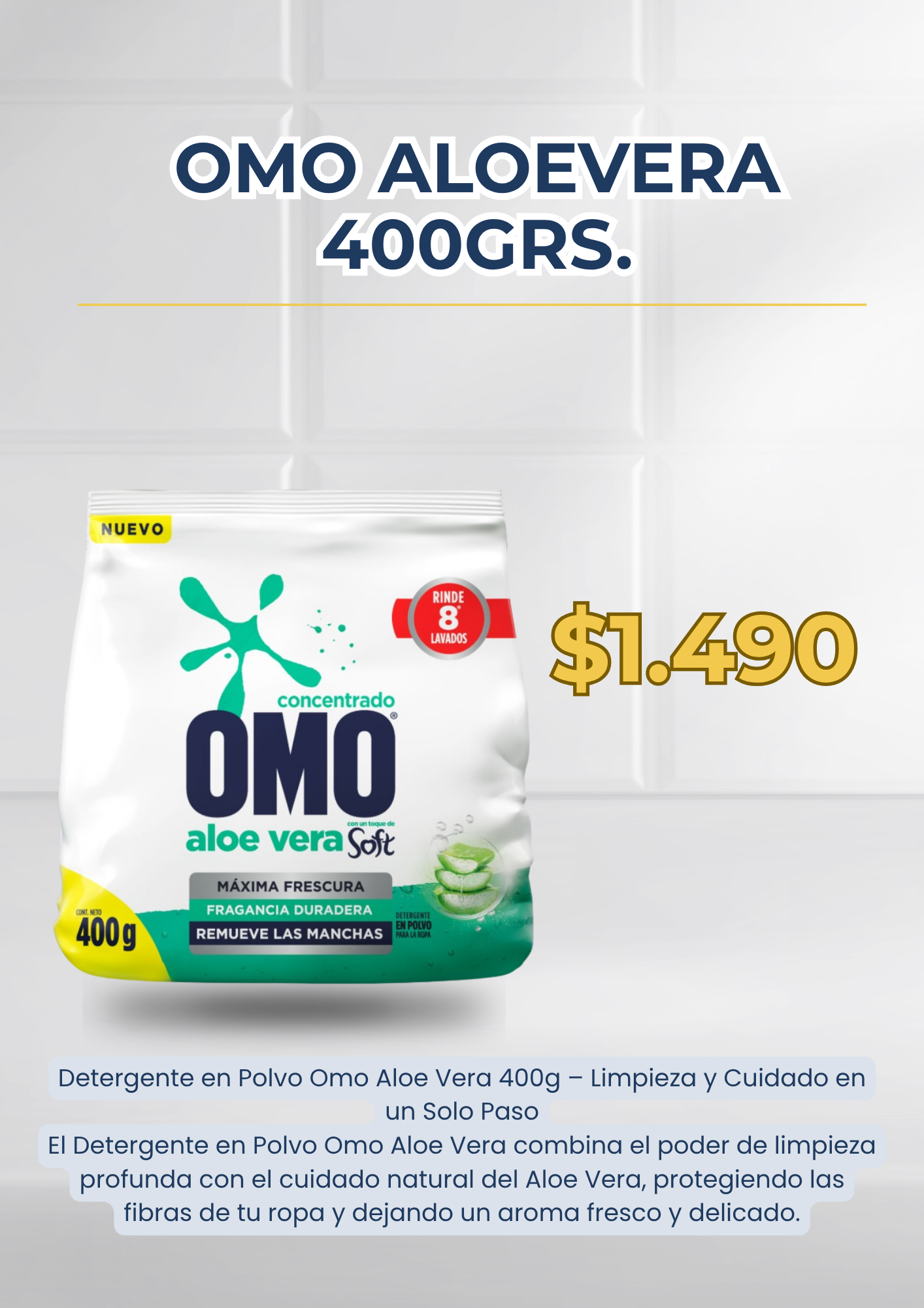 Omo Aloevera 400 Grs.