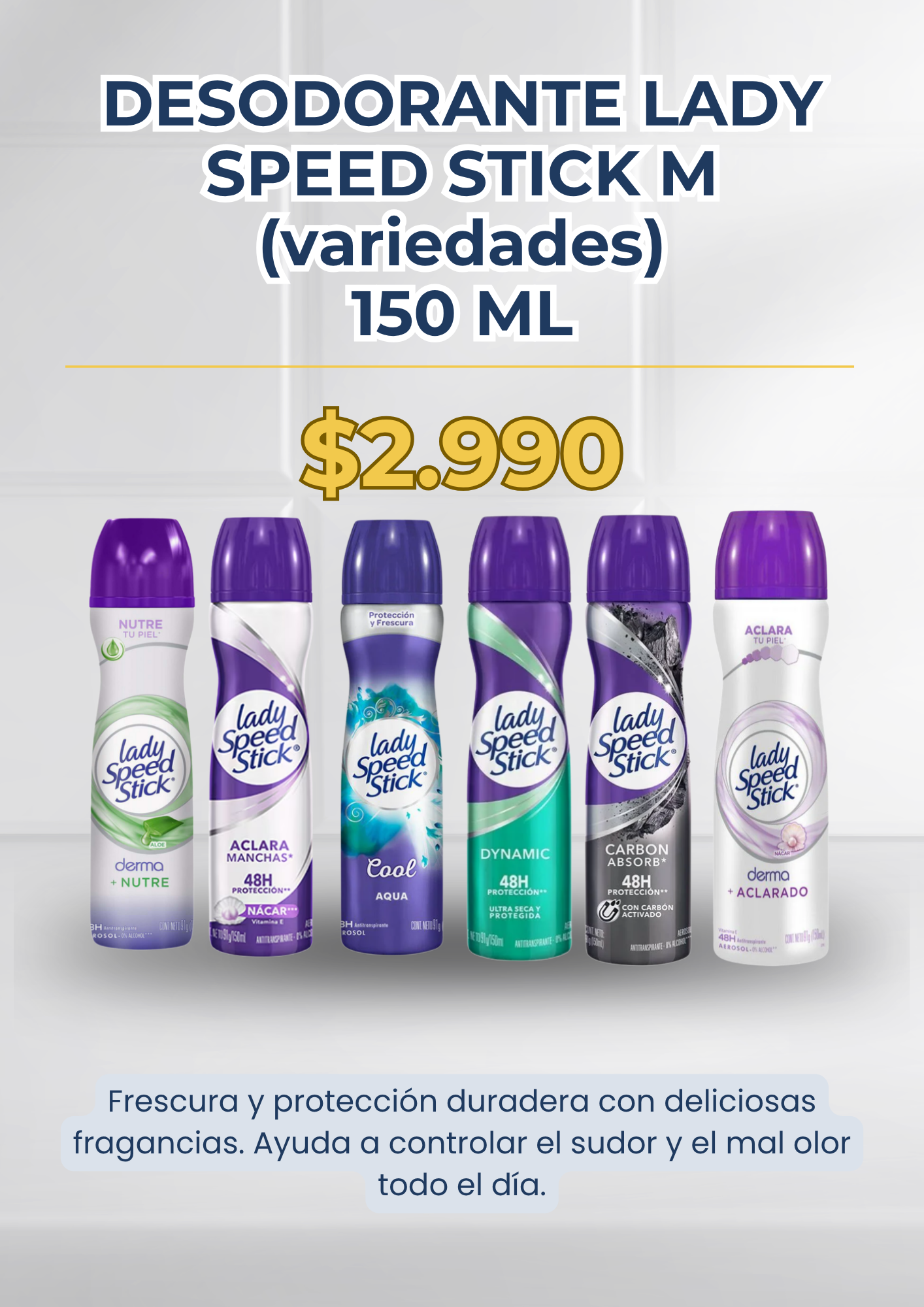 Desodorante Lady Speed Stick Mujer 150ml
