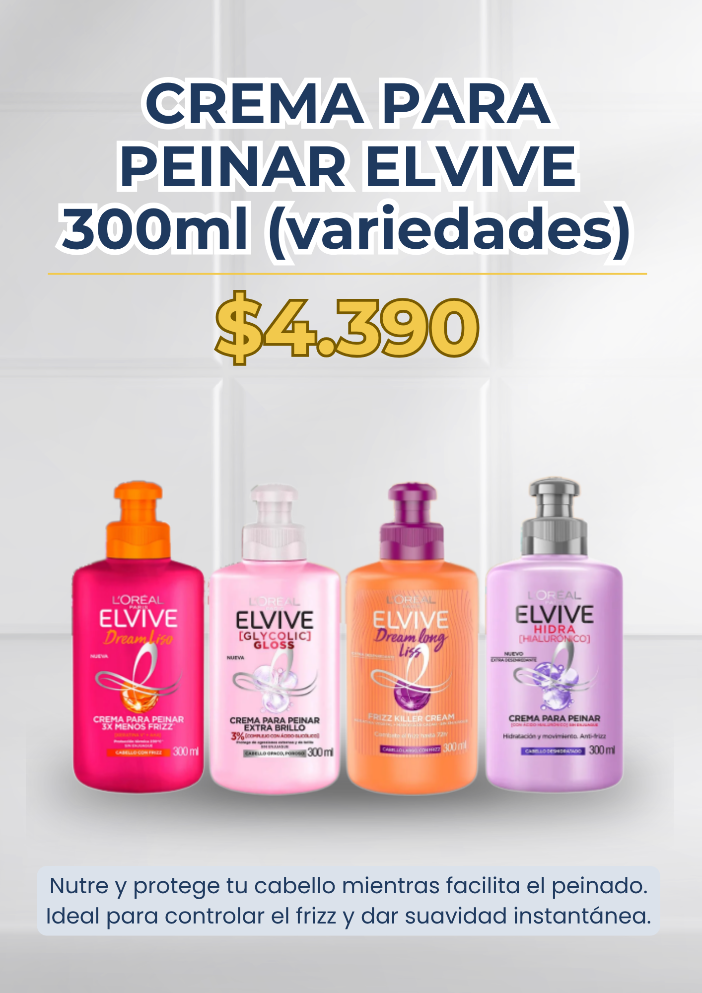 Cremas de Peinar Elvive 300g