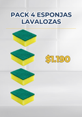 Pack 4 esponjas Lavalozas