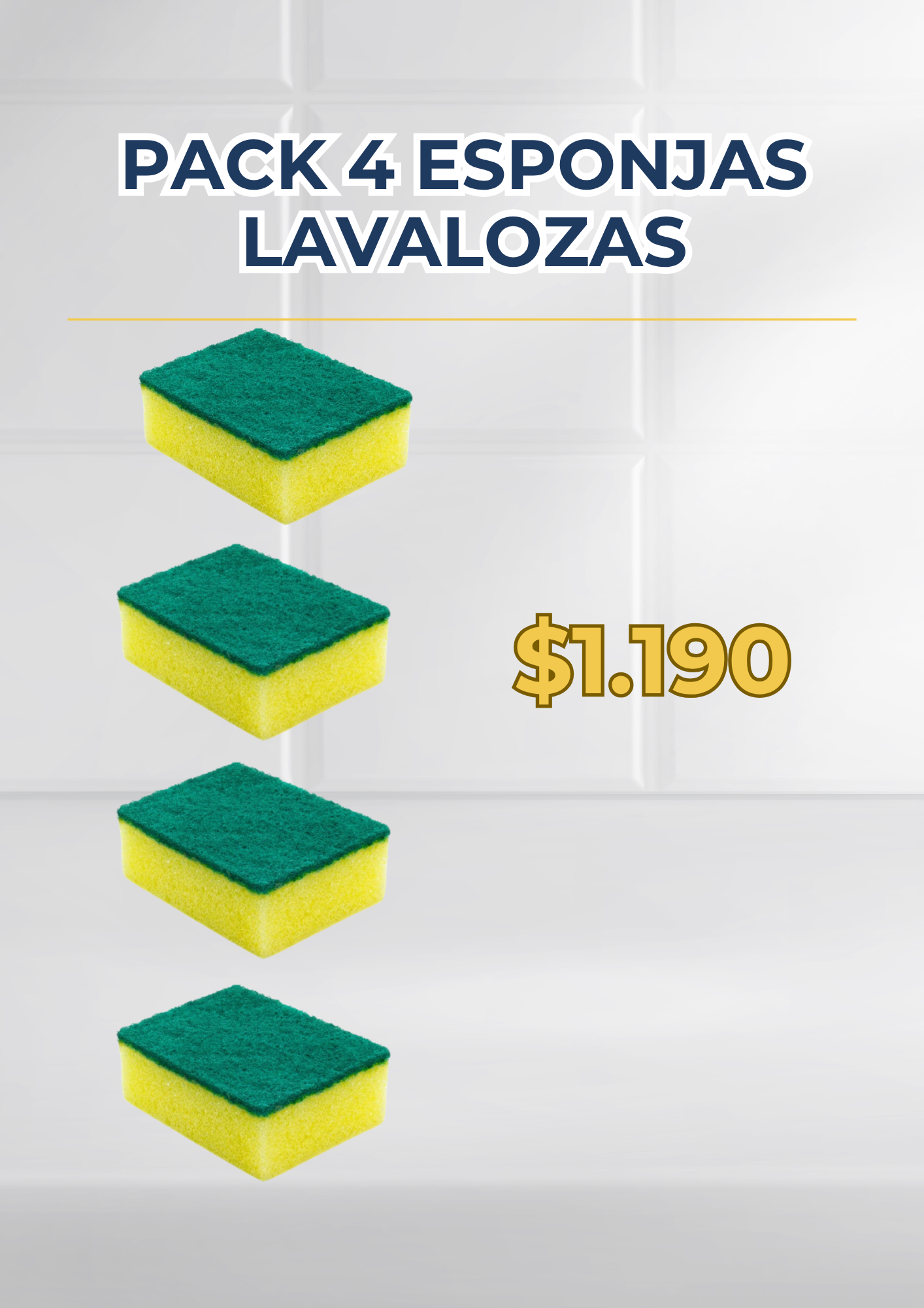 Pack 4 esponjas Lavalozas