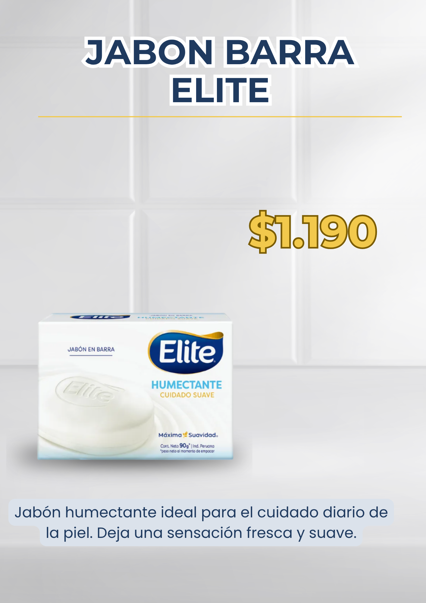 Jabón Barra Elite