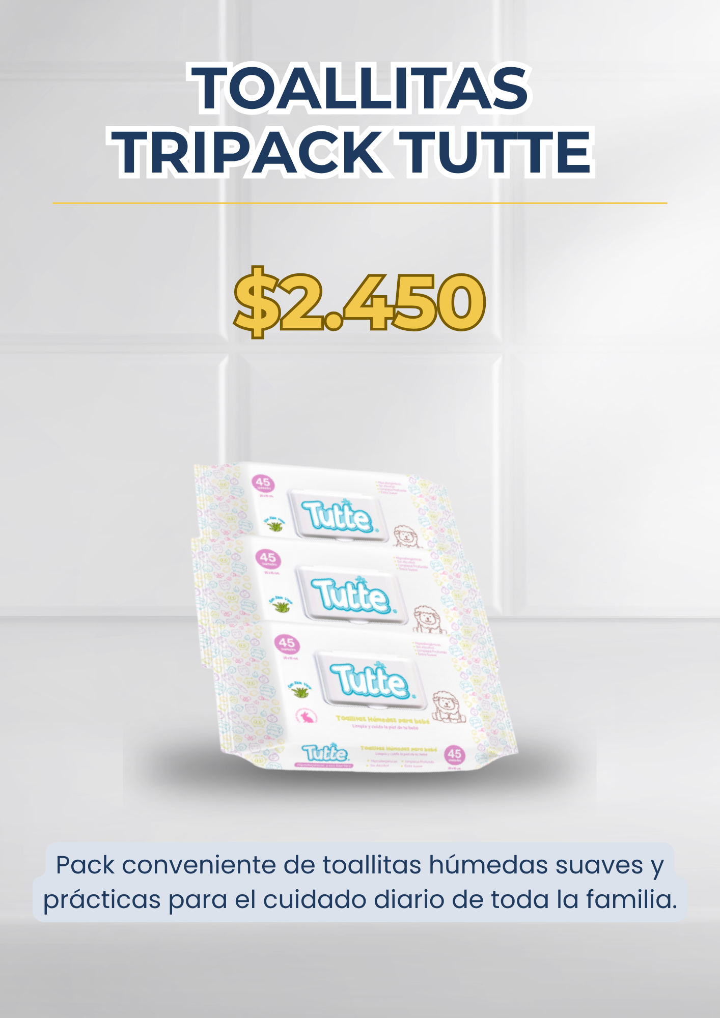 Toallitas Tripack Tutte