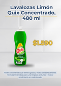 Lavalozas Limón Quix Concentrado, 480 ml