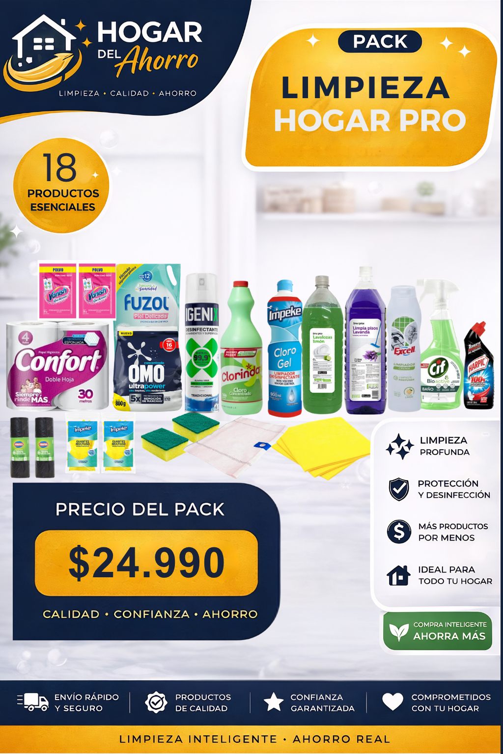 Pack de limpieza Hogar Pro