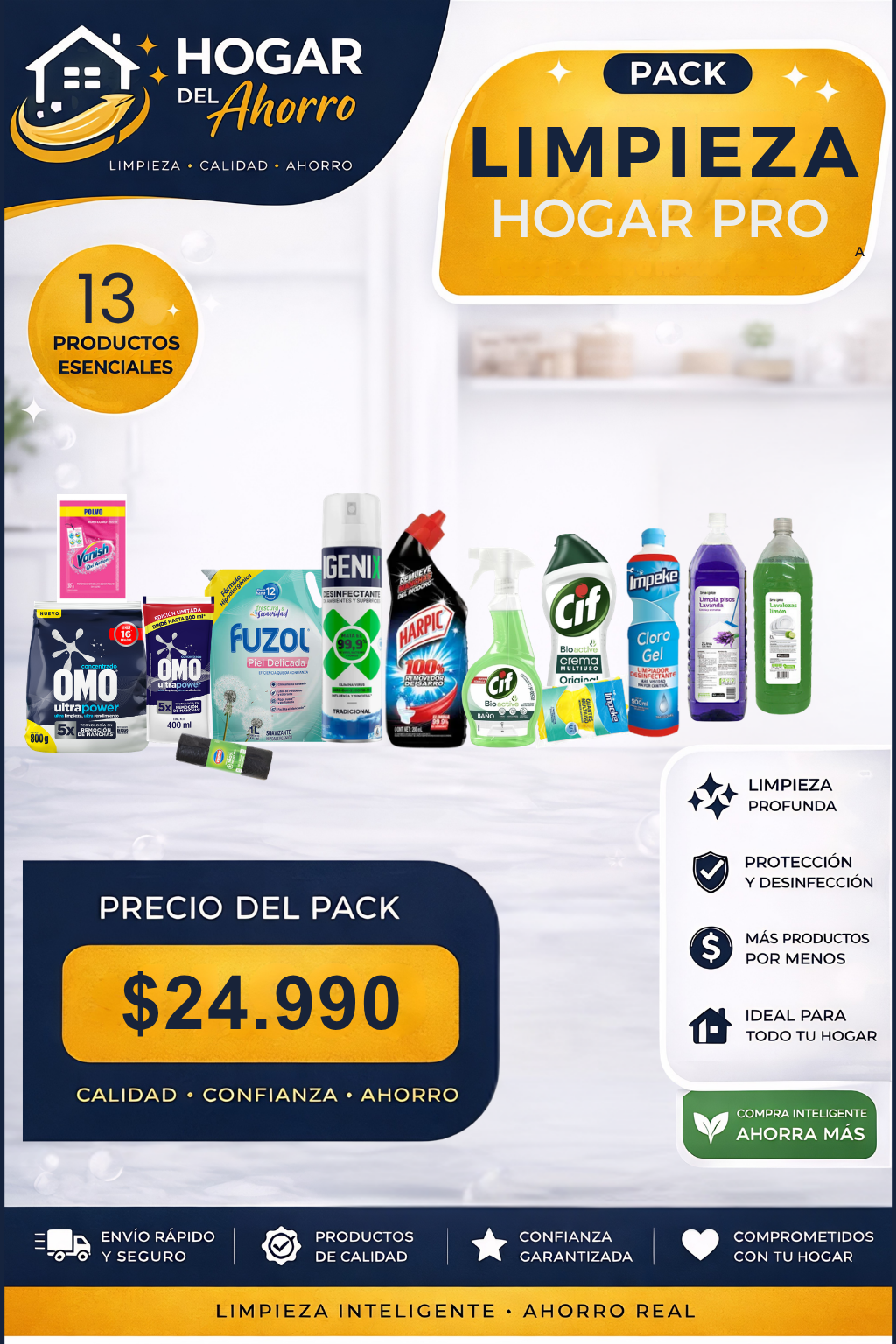 Pack de limpieza Hogar Pro