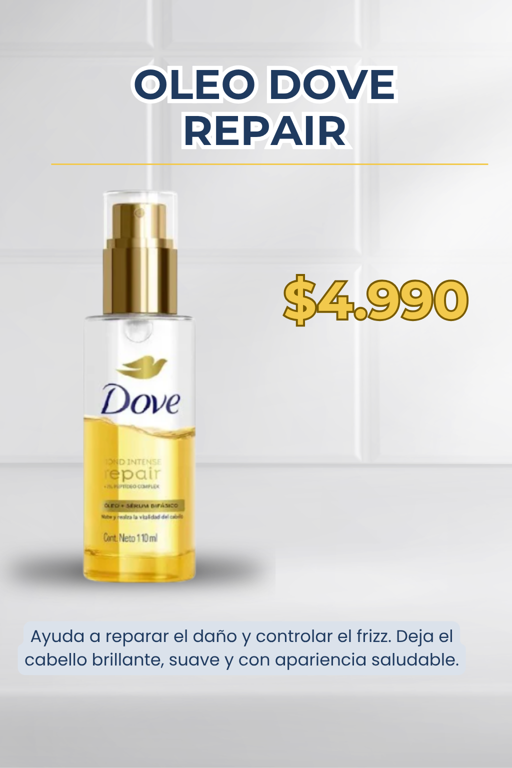 Óleo Dove 110ml Aceite Capilar